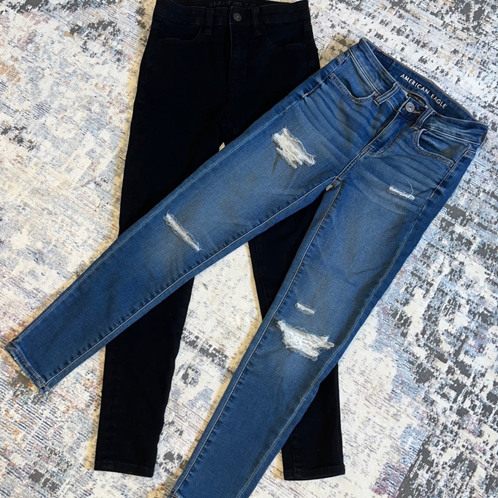 AE American Eagle jeans and jegging hi-rise (bundle) Sz 00